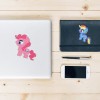 DIY Stickers - 6Pcs White Dragon Horse