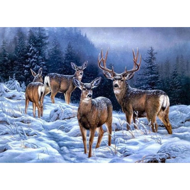 Winter Deer - Diamon...