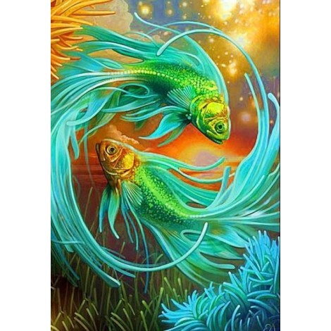 Pisces Fish - Diamond Art Kit