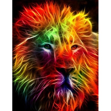 Pretty Lion Face Diamond Painting