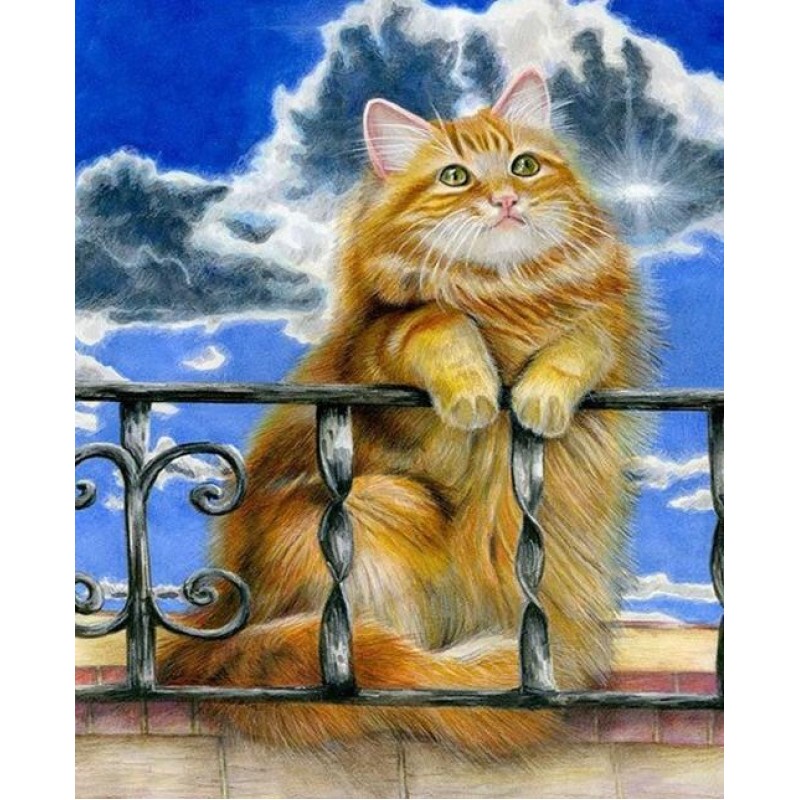 Fluffy Brown Cat - D...