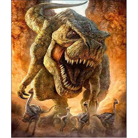 Furious Dinosaurs Diamond Painting
