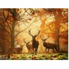 Elks in Autumn Forest - Paint by diamonds