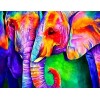 Colorful Elephant Pair