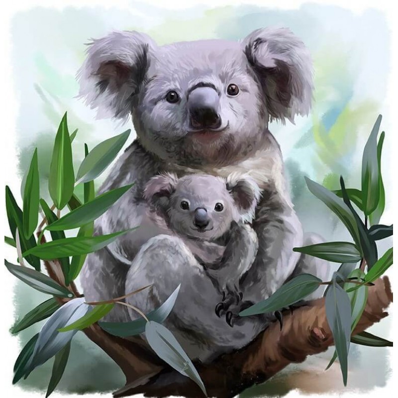 Koala Bear with Baby