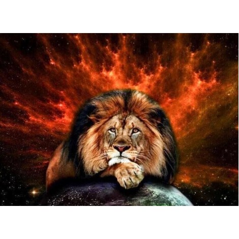 Galaxy Lion - Paint by Diamonds