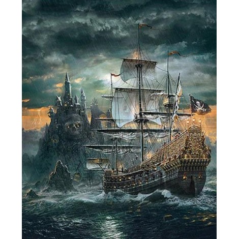 Pirates Ship - Paint by Diamonds