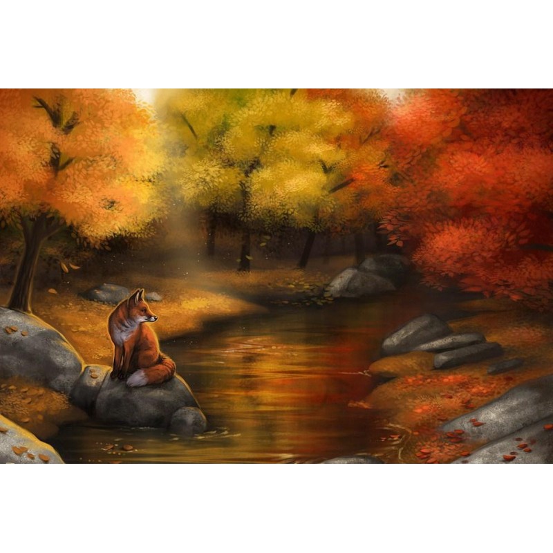 Fox Sitting in an Au...