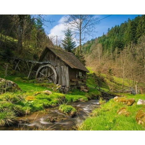 Old Barn by the River