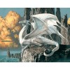 White Dragon Diamond Painting Kit