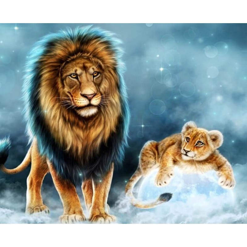 Lion 5D Diamond Pain...
