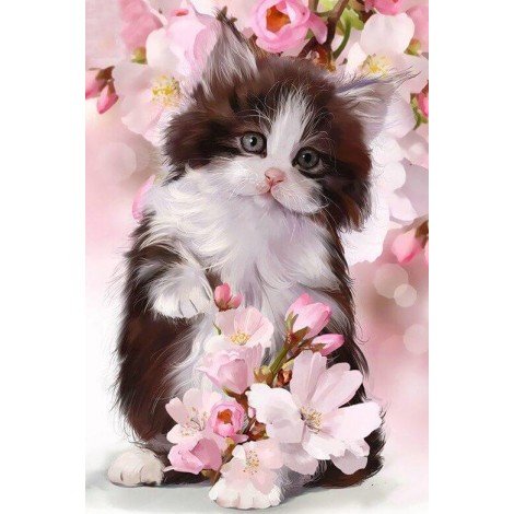 Cat in Cherry Blossom