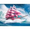Pink Ship - Paint by Diamonds