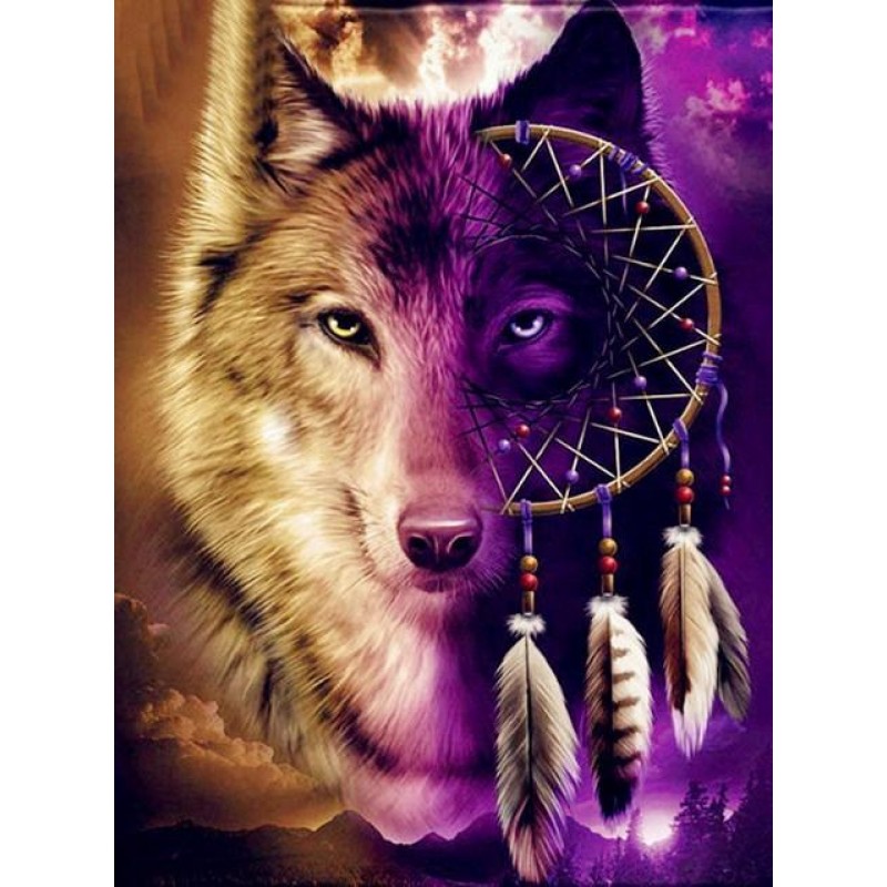 Wolf Dream Catcher D...