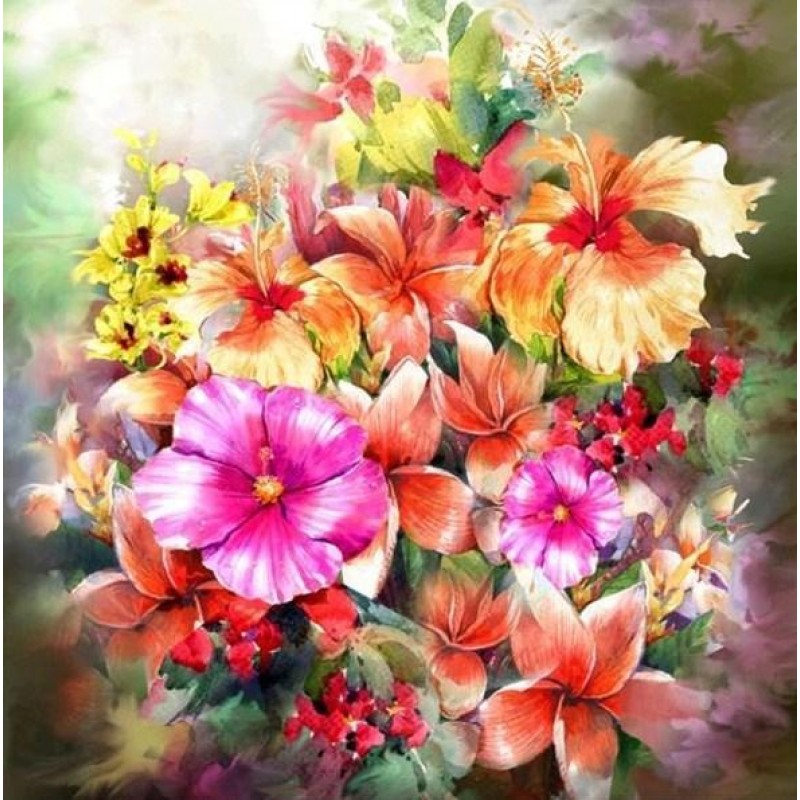 Flowers DIY Painting...