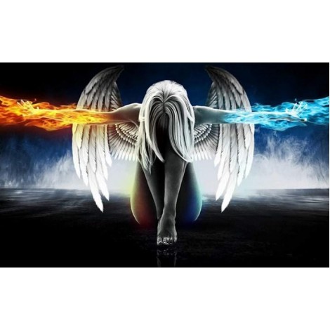 Ice & Fire Angel Diamond Painting