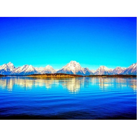 Snow Mountains & Beautiful Lake