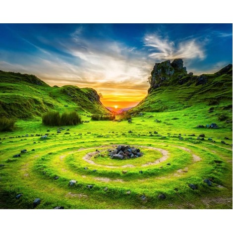 Amazing Hill Station - Diamond Painting Kit