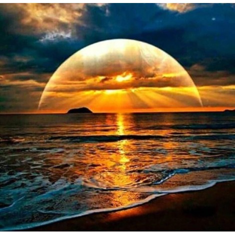 Beauty of Setting Sun Diamond Painting