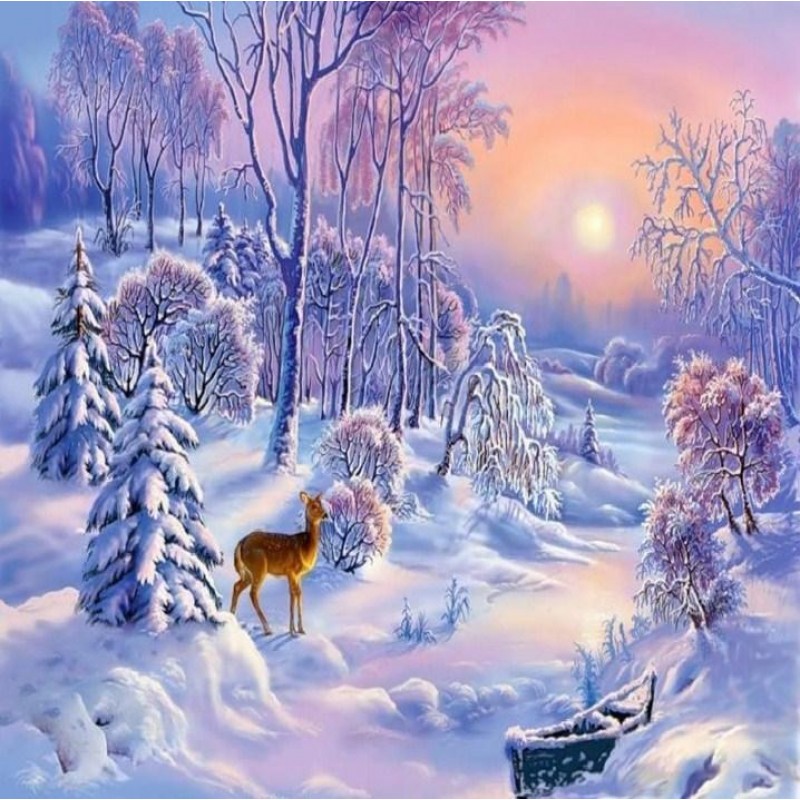 Deer & Winter Sn...