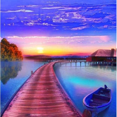 Beautiful Pathway to Mountains