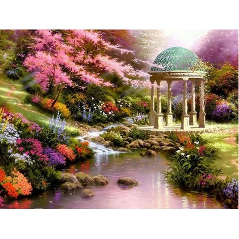 Gazebo by the Lake - Thomas Kinkade