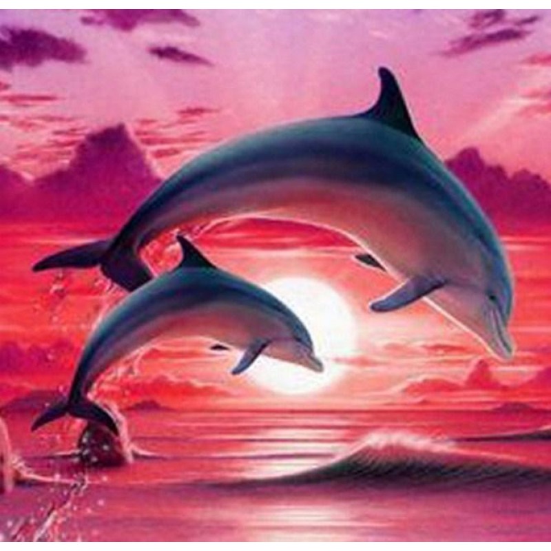 Dolphins Pair Painti...