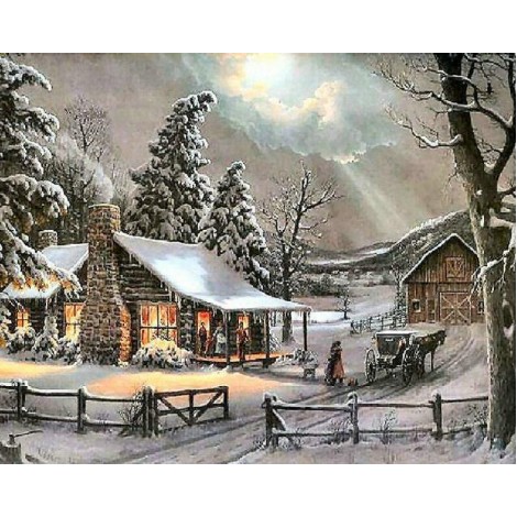 Winter Scene Diamond Painting