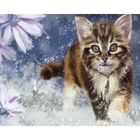 Running Cat - Diamond Painting Kit