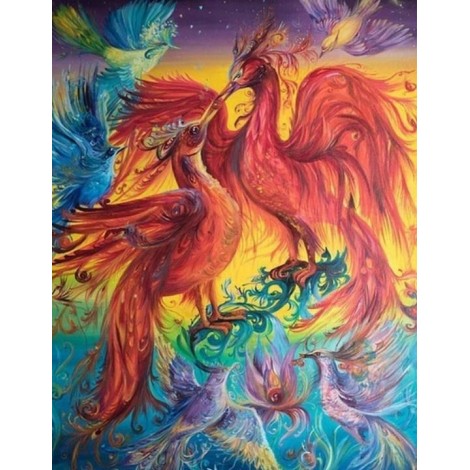 Amazing Phoenix Pair & Birds
