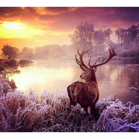 Winter Deer Painting Kit