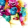 Woman with Rose Head - Paint by Diamonds