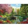 Forest Lake & Flowers Diamond Painting