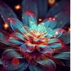 Glowing Flower - Paint by Diamonds