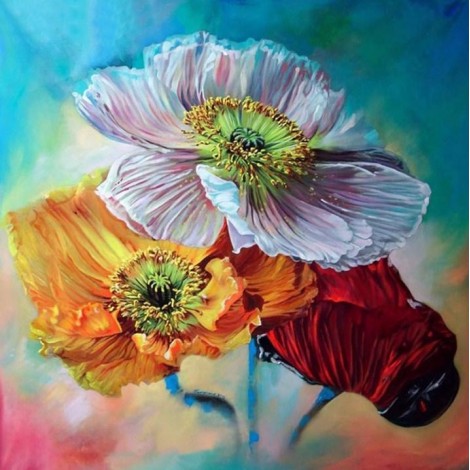 Nice Looking Flowers Diamond Painting