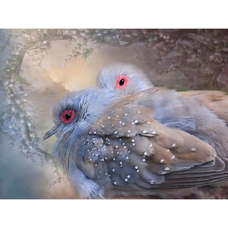 Lovely Dove Pair Diamond Painting