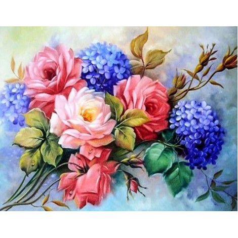 Beautiful Flower Bunch - Paint by Diamonds
