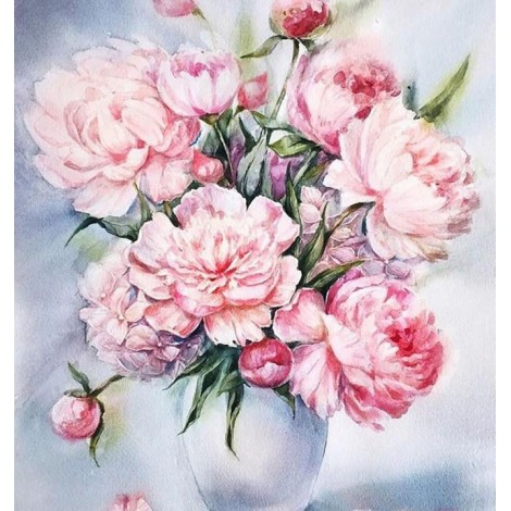 European common peony - Paint by Diamonds