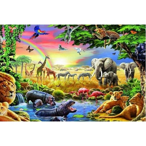 Forest Animals & Birds Painting