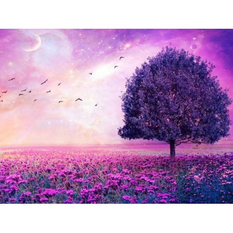Purple Nature - Paint with Diamonds