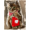 Cat with Gift Diamond Painting