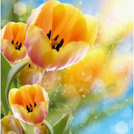 Yellow Flowers Diamond Painting