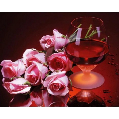 Wine & Roses Painting Kit
