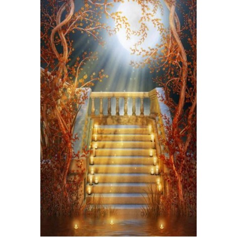 Candles on Beautiful Staircase