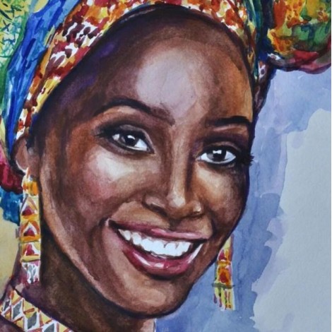 Black Lady - Paint by Diamonds