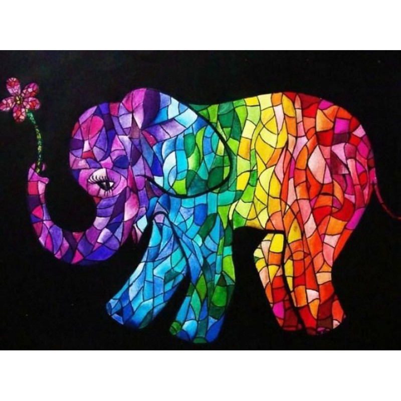 Elephant Art Stained...