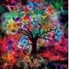 Kaleidoscope Tree Tempered Glass