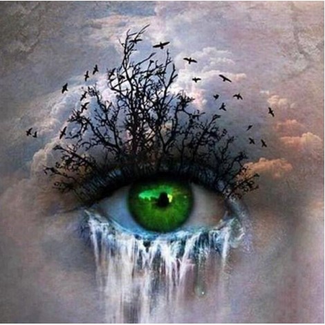 Abstract Eye - Paint with Diamonds