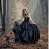 Girl in Black Ball Gown
