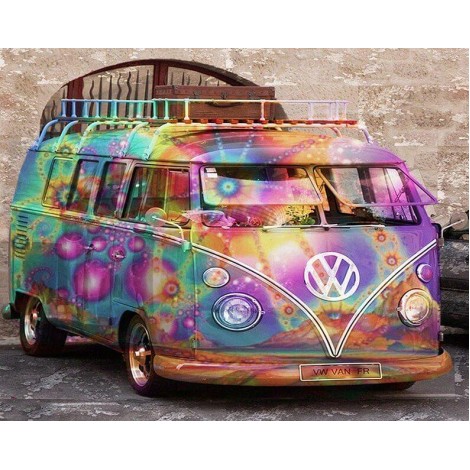 Colorful Van DIY Painting